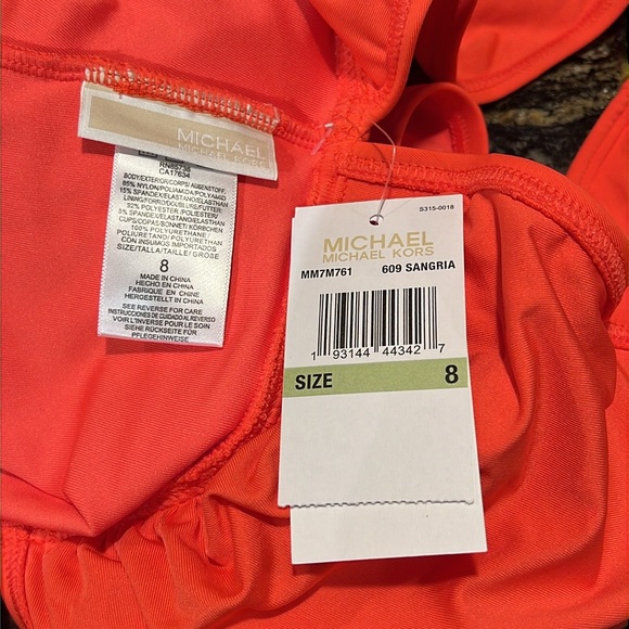 Michael Kors Belted Surplice Plunge One Piece - Picture 14 of 15